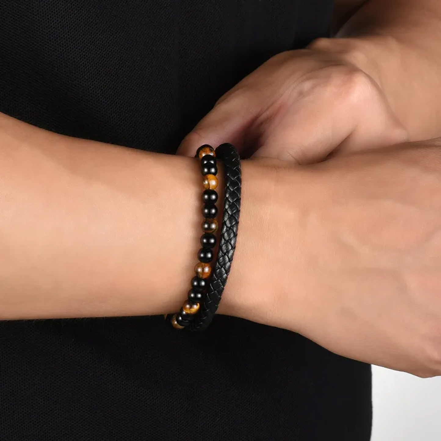Bracelet Œil de Tigre du Bouclier du Fils