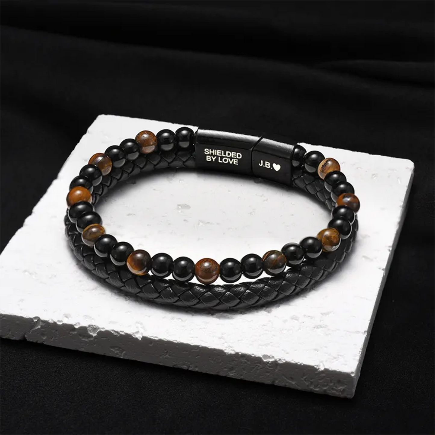 Bracelet Œil de Tigre du Bouclier du Fils
