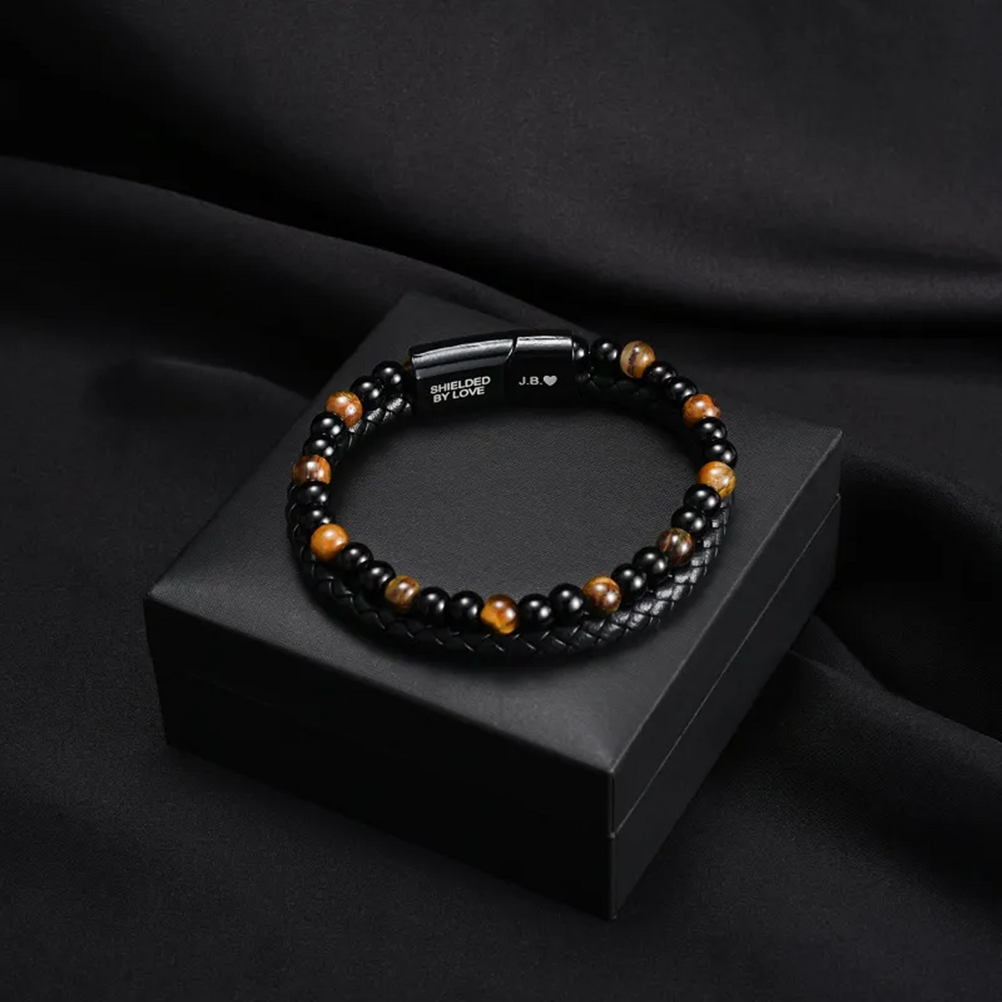 Bracelet Œil de Tigre du Bouclier du Fils