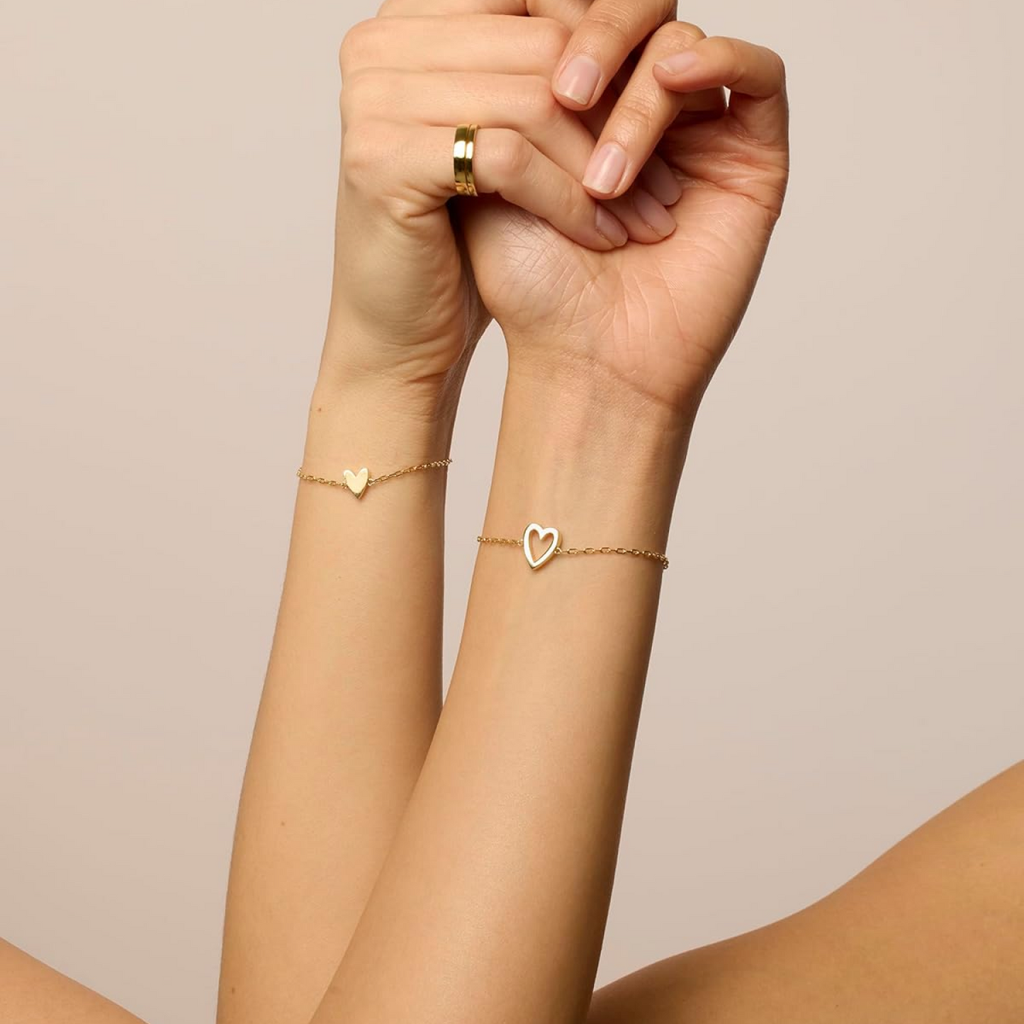 Ensemble de Bracelets Cœurs Partagés