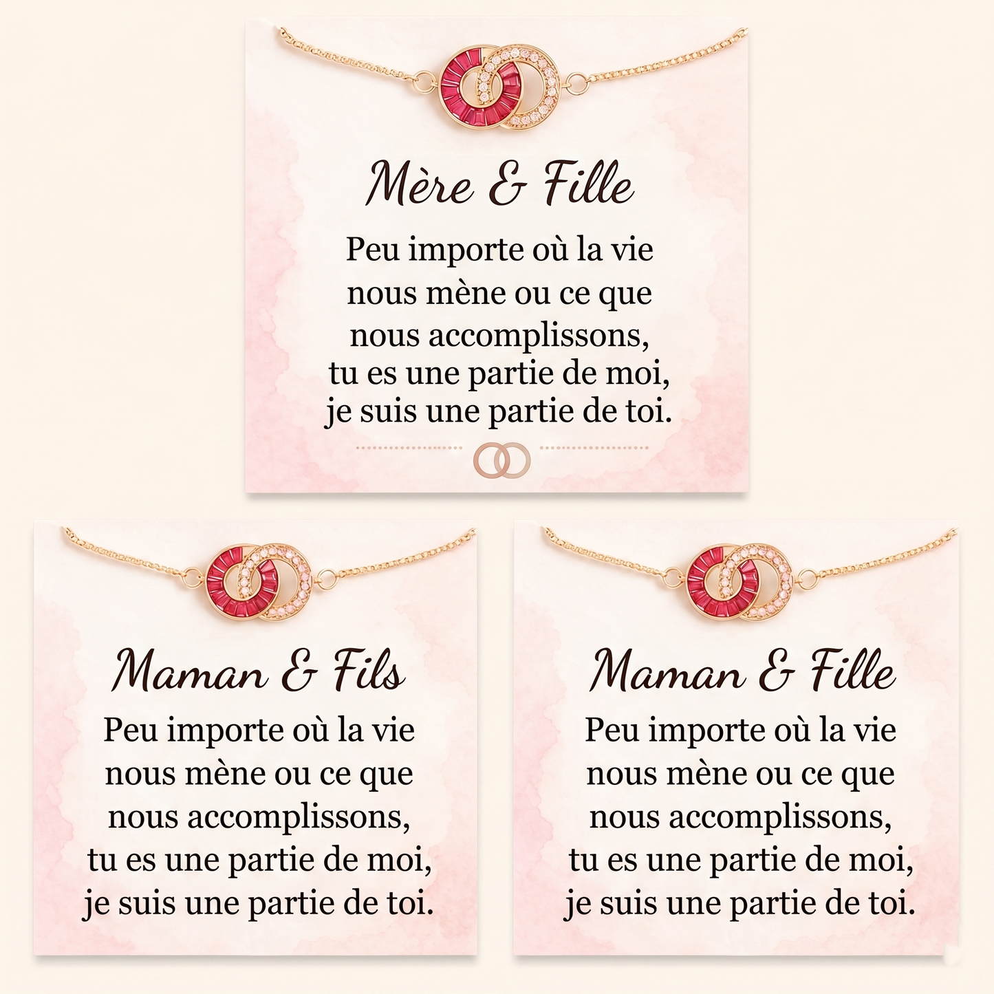 Bracelet Personnalisé Duo Pierres