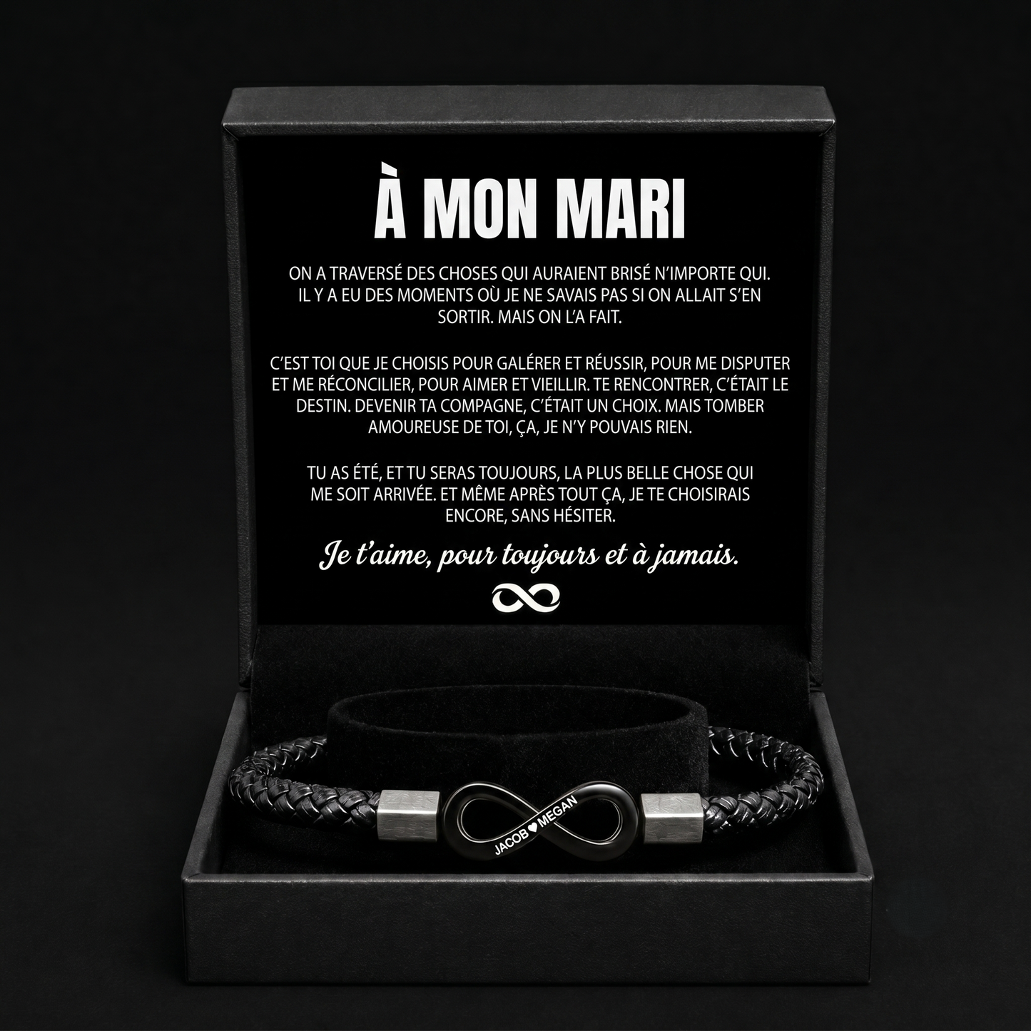 Bracelet Personnalisé « À Mon Mari »