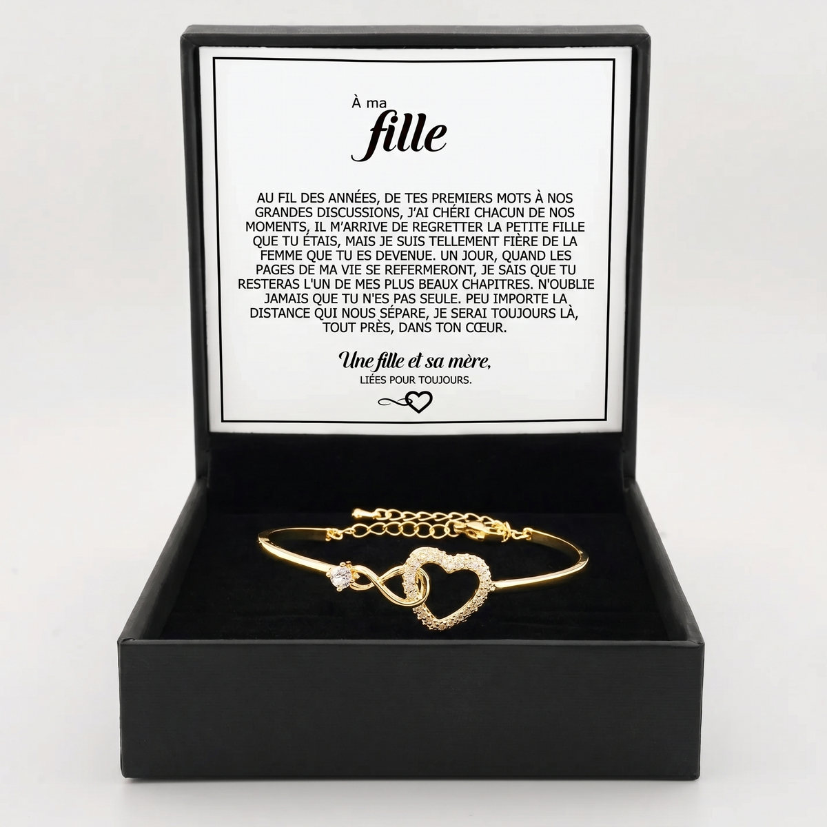 Bracelet « À ma fille » – À jamais unies