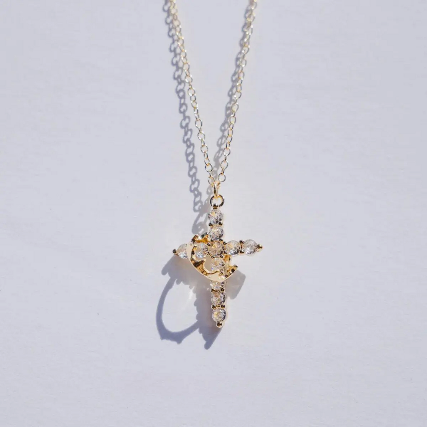 Collier Croix Couronne de Foi