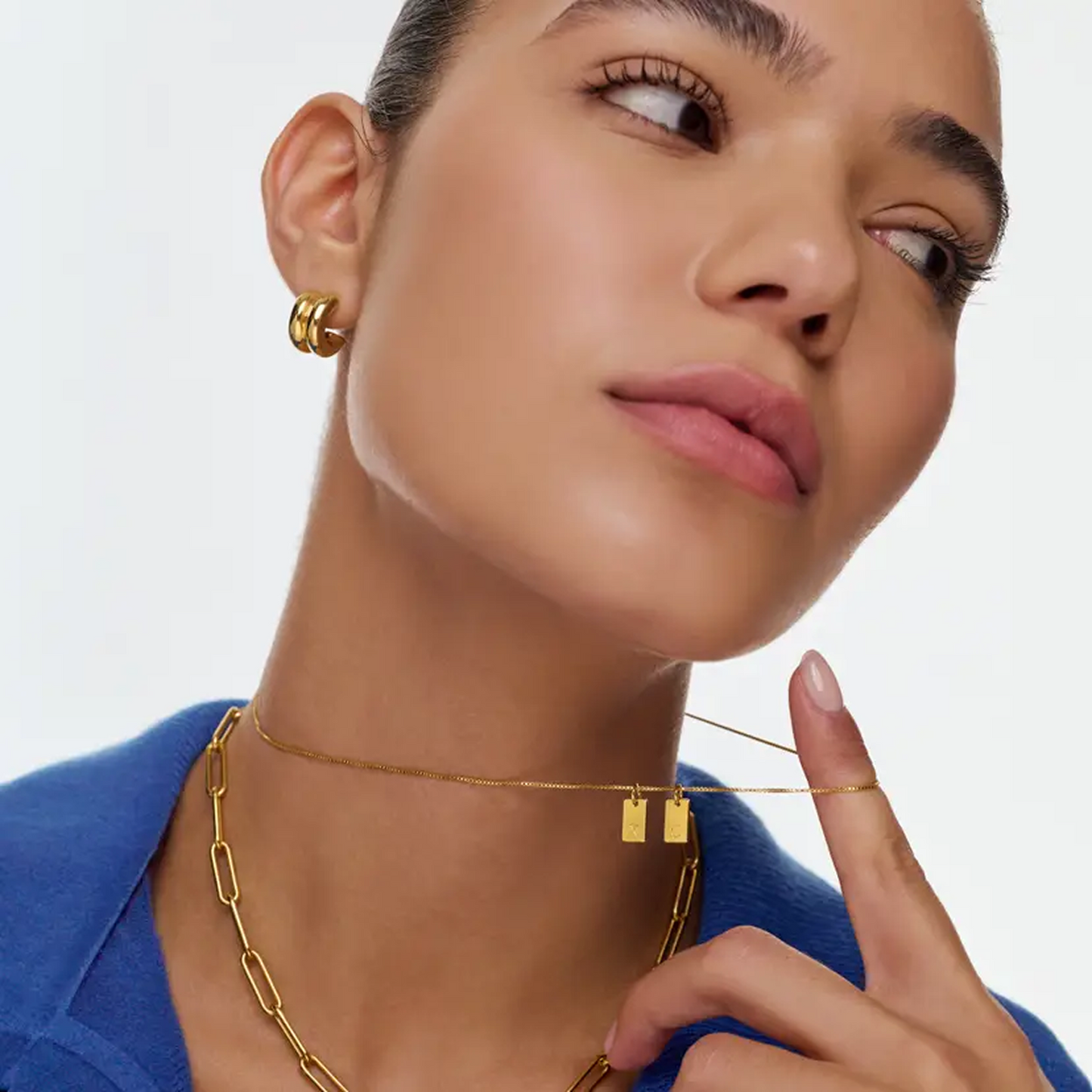 Collier avec initiales gravées Willow