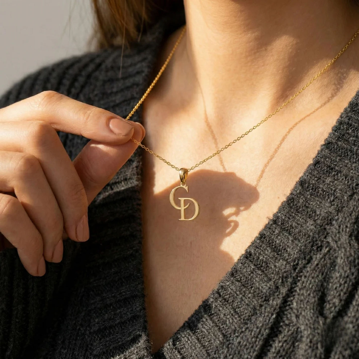 Collier avec lettre personnalisée